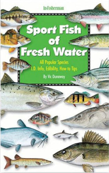 Book cover of 'Sport Fish of Fresh Water' with illustrations of various fish.