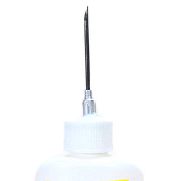 Needle with a white handle on a white background