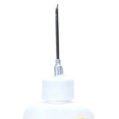 Needle with a white handle on a white background