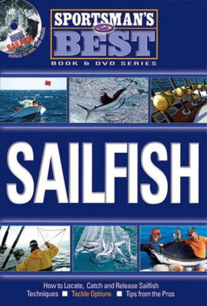 Book cover of 'Sportsman's Best' series on sailfish fishing with images of people and sailfish.