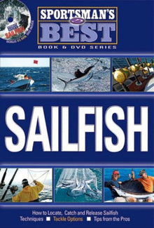 Book cover of 'Sportsman's Best' series on sailfish fishing with images of people and sailfish.