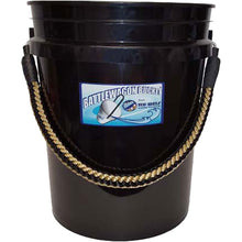 Battlewagon Bucket - 5 Gallon Black with Gold and Black Handle