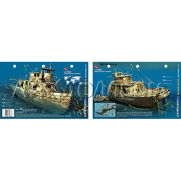 sunken ship with detailed illustrations on a white background