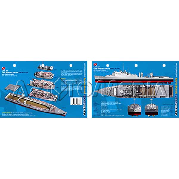 shipwreck with detailed illustrations on a blue background