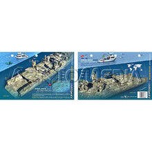 Two views of a map with underwater scenes and boats, featuring the brand 'Fotografika'.