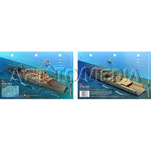 sunken ship packaging illustration on a white background
