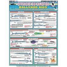 Chart detailing offshore big-gamefish ballyhoo rigs with illustrations and text.