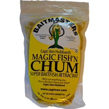 Bag of Baitmasters Magic Fish Chum with branding and text on a white background