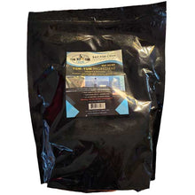 Black bag with bait fish chum, a visible label on a white background