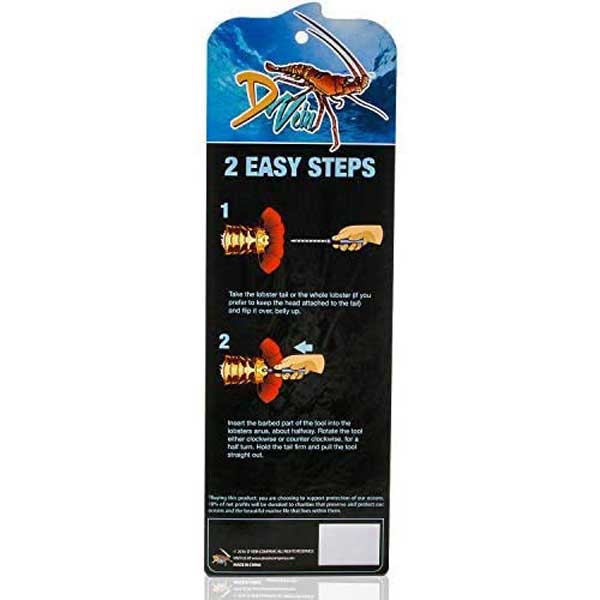 Deveiner packaging with step-by-step instructions on a white background