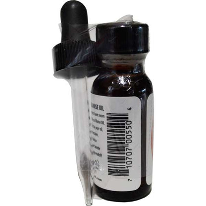 Small glass bottle with dropper labeled 'Anise Oil' on a white background
