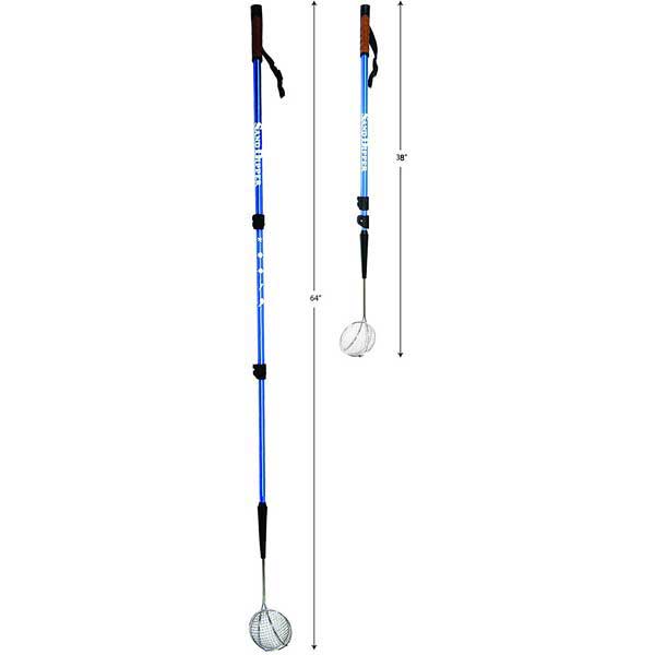 Two blue scoops with measurement indicators on a white background