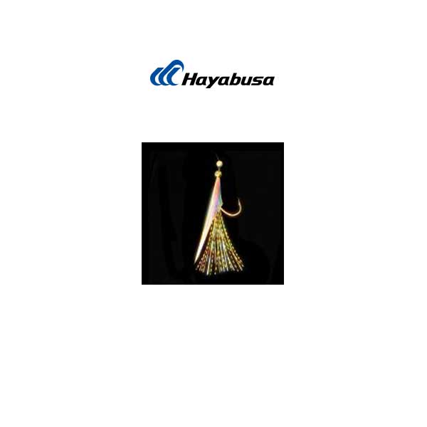 Hayabusa logo with a fishing lure on a white background