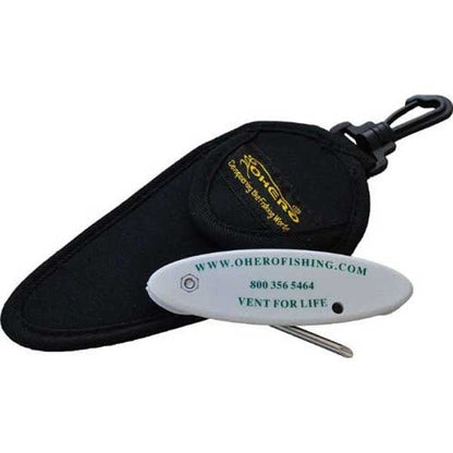 venting tool with black case on a white background